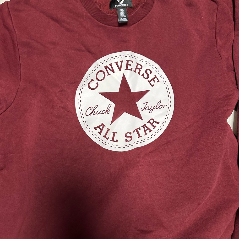 Converse Maroon Crewneck Sweatshirt